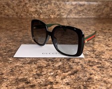 Gucci Grey Gradient Square Ladies Sunglasses GG0713S 006 55 GG0713S 006 55