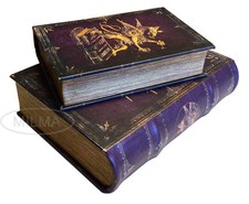 Royal Griffin Book Boxes Set Secret Storage Wooden Book Boxes Coffee Table Decor