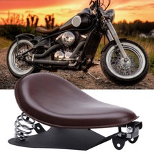 For Yamaha Virago XV 1100 750 Bobber Motorcycle Brown Spring Solo Seat Saddle