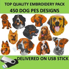 Dogs PES embroidery pack on
