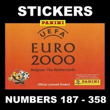 Panini Euro 2000 Stickers #187-358 (Black Back) UK version