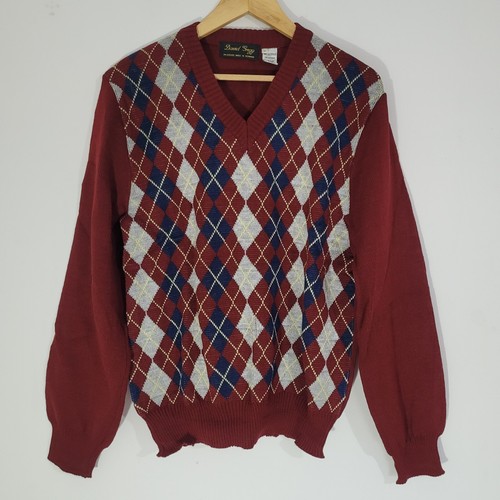 Mens vintage jumper red - mens,