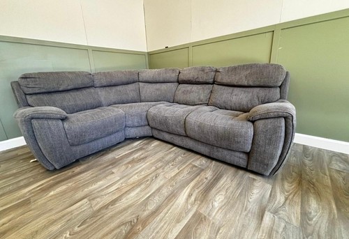 Large grey corner - sofa, –