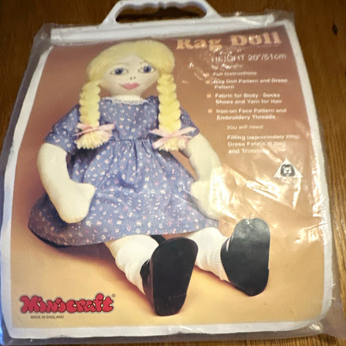 Minicraft 20in 51cm rag doll - 20in/51cm,