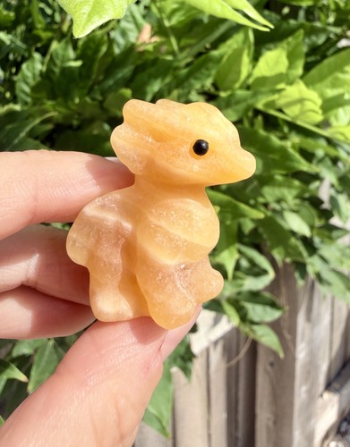 Crystal yellow calcite mini - crystal,