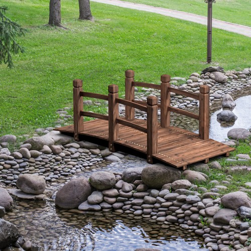 Wooden bridge stained - 5',