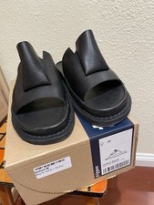 Leather Slides Sandals Women 9