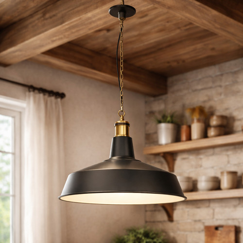 Black pendant light - black, fitting