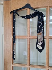 Vintage Black Green Guitar Music Note Amp Handmade Tie Dimoda