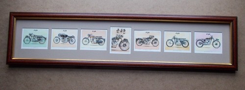 Ajs motor bikes - framed, cards