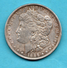 1886 SILVER MORGAN DOLLAR