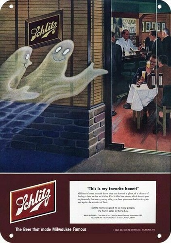 1952 schlitz beer bar - beer,