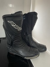 RST Tractech Evo 3 CE Waterproof Motorcycle Boots Size UK 9 - Black