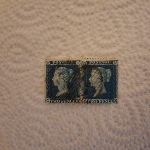 1854 pair two - of, blue