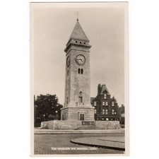 LEEK The Nicholson War Memorial, Staffordshire RP Postcard Unused