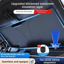 Double-Layer UPF50+ UV Protection & Thermal Insulation Car Windshield Sunshade