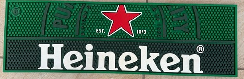 Heineken star rubber bar mat - rubber,