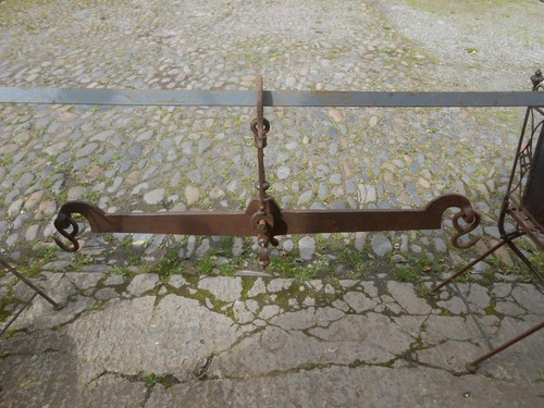 Very large antique iron - large,