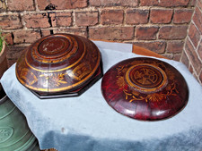 four Antique Red Lacquer