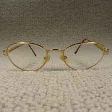 eyeC Glasses Frames EM-2046 Gold Oval Eyewear Spectacles
