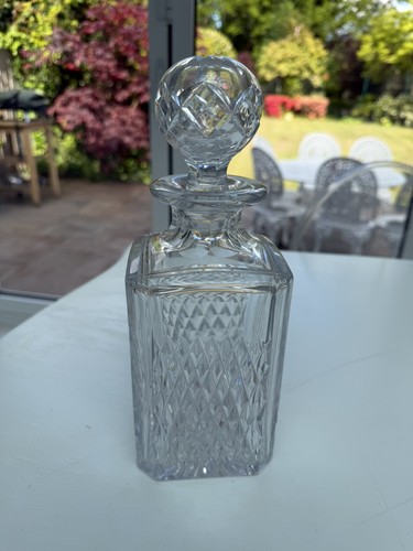 Vintage lead crystal decanter - vintage,