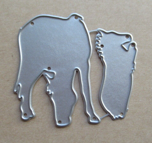 Grazing horse foal metal die - grazing,