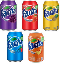 Fanta Naturally Flavoured Sprite American Soft Drink Soda 355ml x 12 Cans