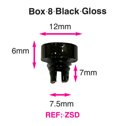 100 black plastic wheels - black,