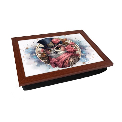 Personalized steampunk owl lap - personalized,