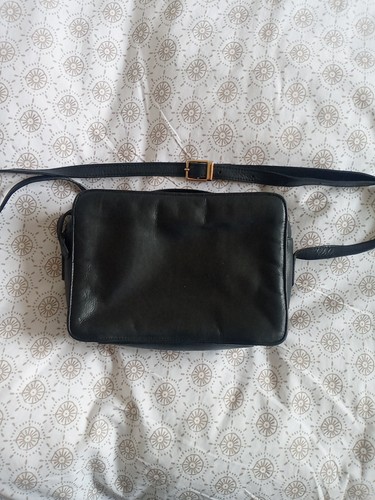 Small black leather - leather, crossbody