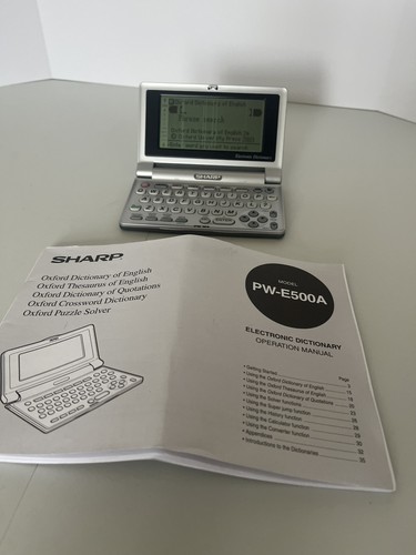 Sharp e500a electronic - sharp,
