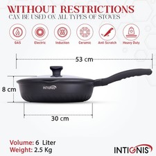 Frying Pan with Lid Non stick