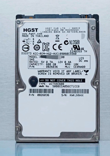 20x hgst 600gb - 10k, 2.5"