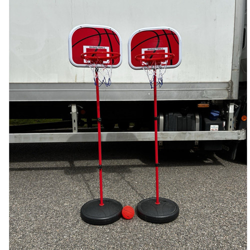 Portable adjustable basketball - adjustable,