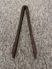 Vintage Wooden Folding Tongs