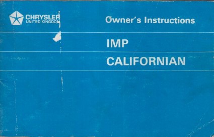 Hillman imp californian 1972 - imp,