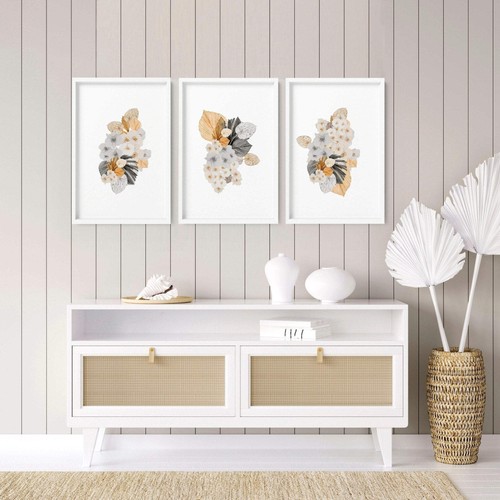 Botanical illustration wall