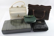 Fashion Handbag Collection Womens Accessories Structured Croc Embossed Leather