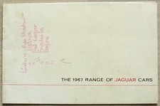 JAGUAR CAR RANGE 1967 Sales