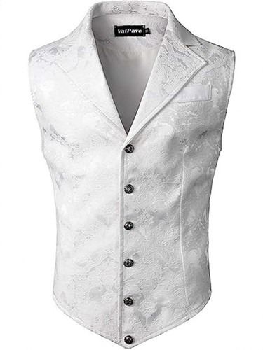 Men floral paisley suit vest - paisley,