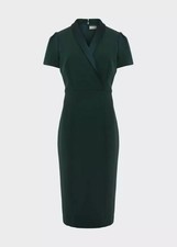 Hobbs Amira Dress Holly Green