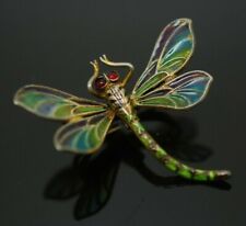 Antique Art Nouveau Silver Dragonfly Brooch hair pin pforzheim By Meyle Mayer