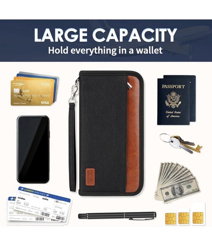 Travel wallet passport - passport, holder