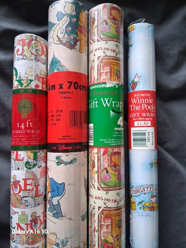 Vintage 90s christmas wrapping - vintage,