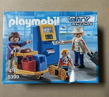 BNIB Playmobil 5399 City Action Airport Family at Check in - Rare, sealed Unopen