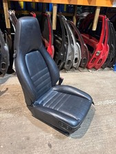 Porsche 944 black front right seat with Porsche scripted fabric