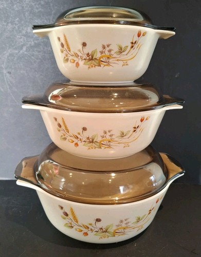 Pyrex harvest pattern - harvest, set