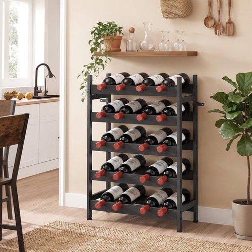 Homcom wine rack freestanding - wine,