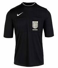 Nike 2022-2026 FA Referee Shirt Free FAMOA FA Badge, Black S/S, All Sizes