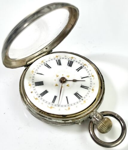 Antique 800 silver pocket - antique,